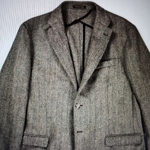 Made in Italy Herringbone tweed Sport Coat 44R